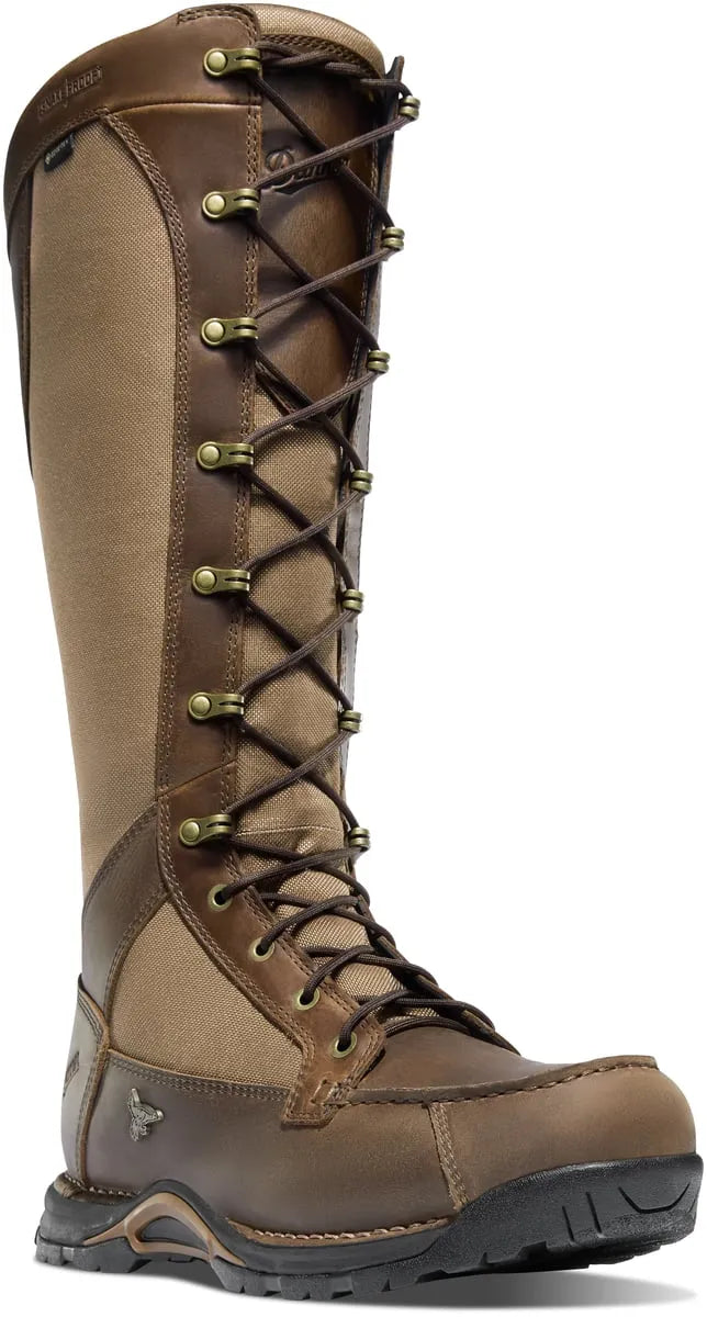 Sharptail Snake Boot Side-Zip 17" Brown